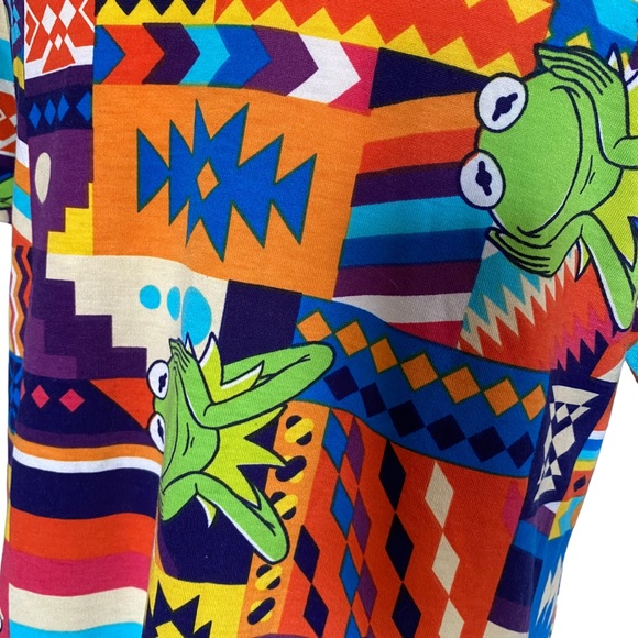 Kermit The Frog Aztec Classic LulaRoe TShirt - Picture 4 of 6